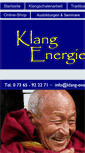 Mobile Screenshot of klang-energie.com