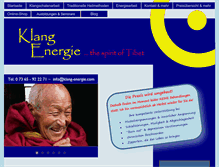 Tablet Screenshot of klang-energie.com